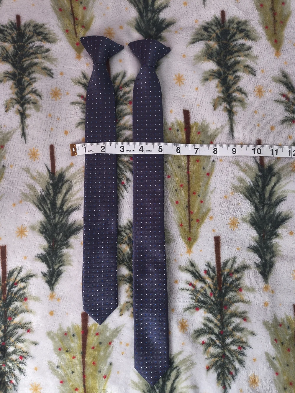 For Children See Photos For Measurements, Stafford Navy Blue Polka Dot Tie